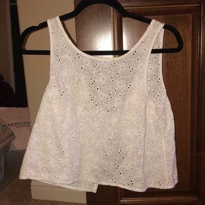 white Brandy Melville tang top